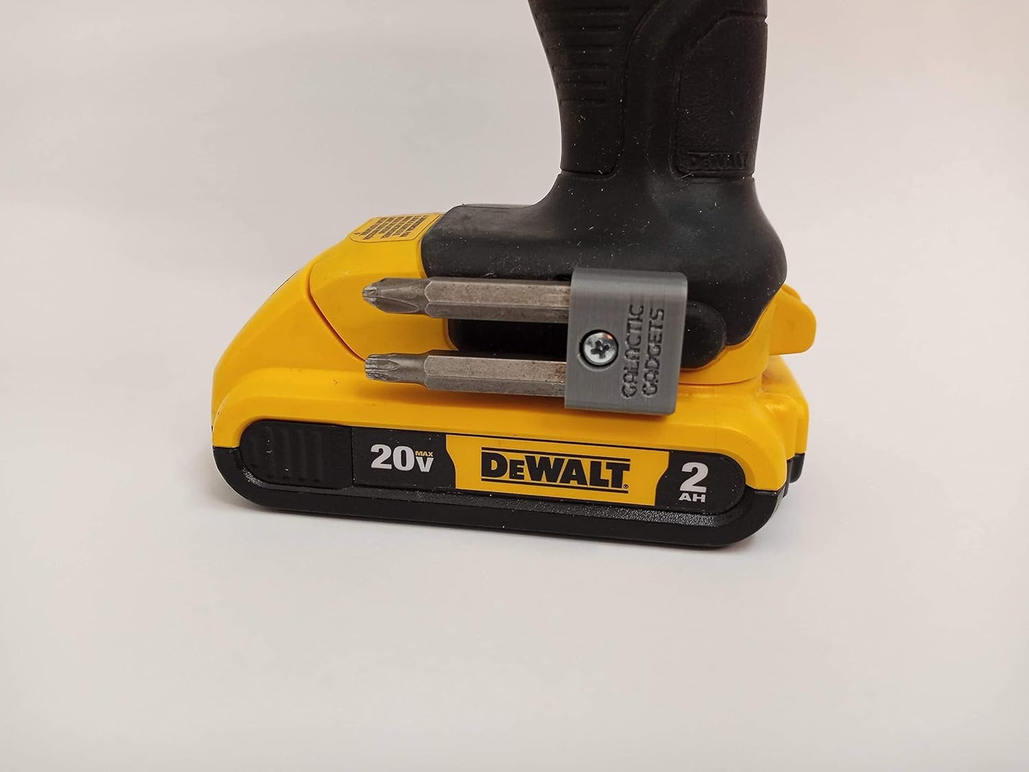 MAGNETIC Bit Holder for DEWALT 20V Drill or Craftsman V20 Drill - Side Mounted - Strong Magnets - Low Profile Design - Galactic Gadgets - Image 7